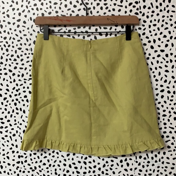 NWT Charlie Holiday Yellow Lottie Mini Skirt - Picture 6 of 6